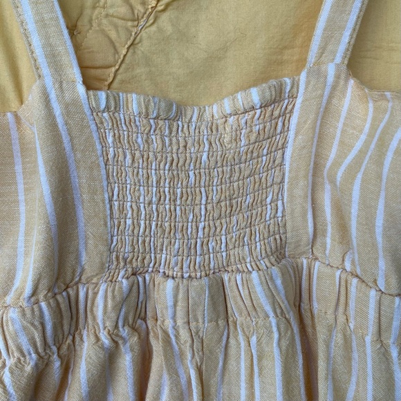 •Haute Hippie• Girls Linen Blend Sleeveless Romper - Size Large (10/12) - Picture 7 of 9